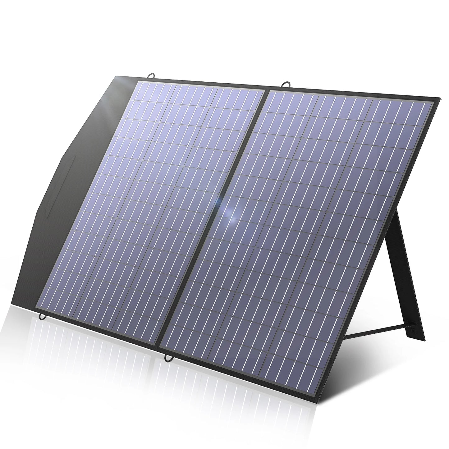 Painel Solar Portátil 60W com 2 USB - Dobrável e Resistente à Água