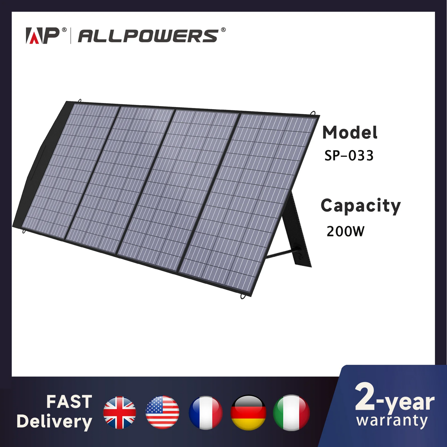 Painel Solar Portátil 60W com 2 USB - Dobrável e Resistente à Água